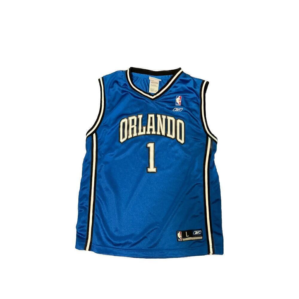 Orlando Magic Tracy McGrady #1 Reebok Jersey Youth Sz Large (14/16) Preowned